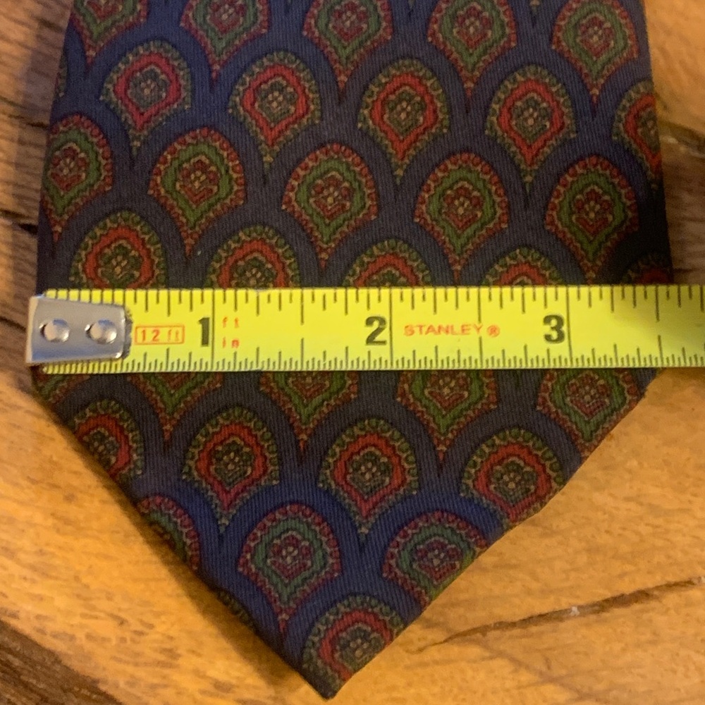 MARIANO RUBINACCI FOR LOUIS,BOSTON LUXURY DESIGNER CHOCOLATE BROWN SILK NECKTIE - Picture 12 of 15